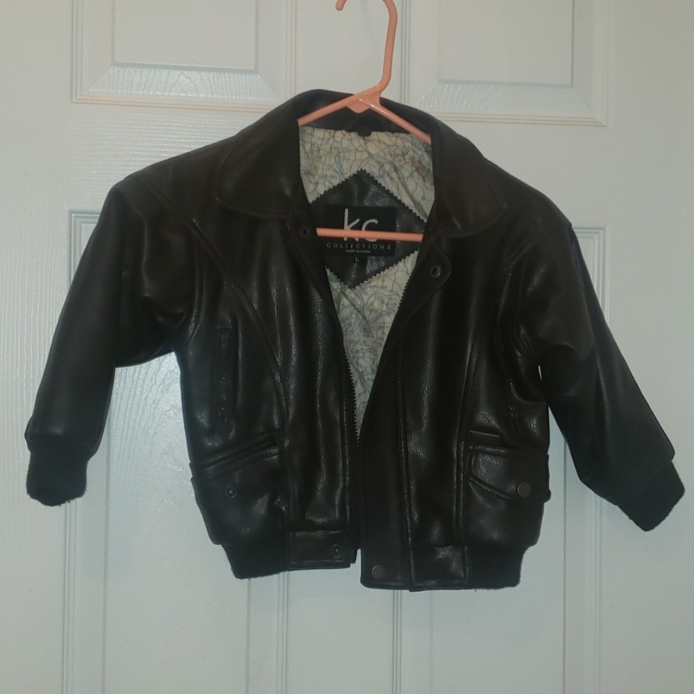 Kids Faux Leather Jacket